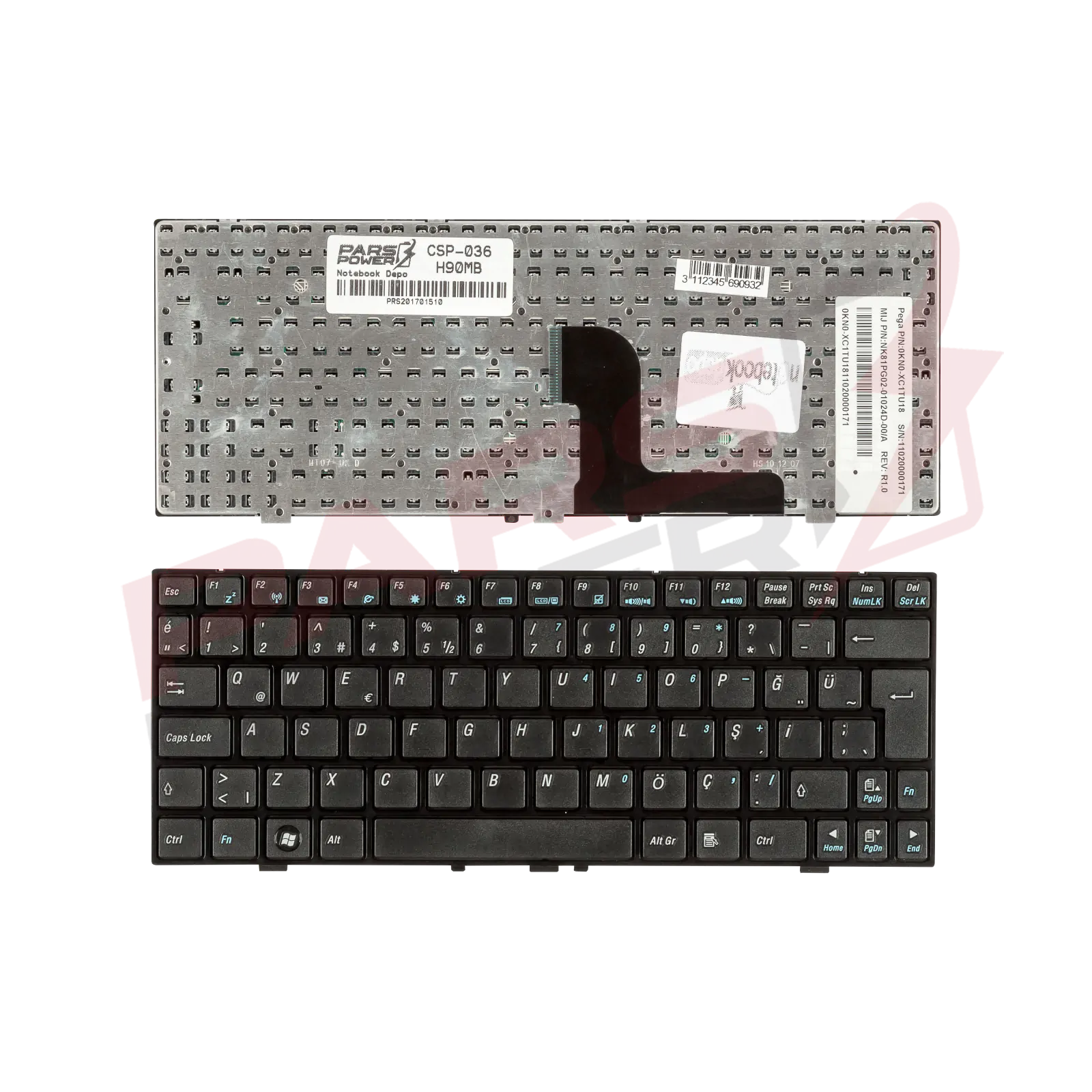 Casper 0KN0-XC1AR18 Notebook Klavye (Siyah TR)