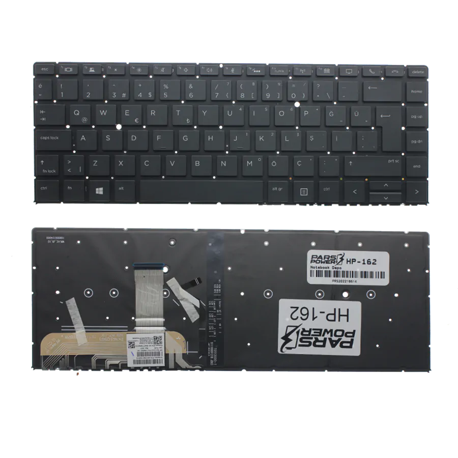 HP EliteBook Folio 6037B0158919 Klavye Işıklı (Siyah TR)