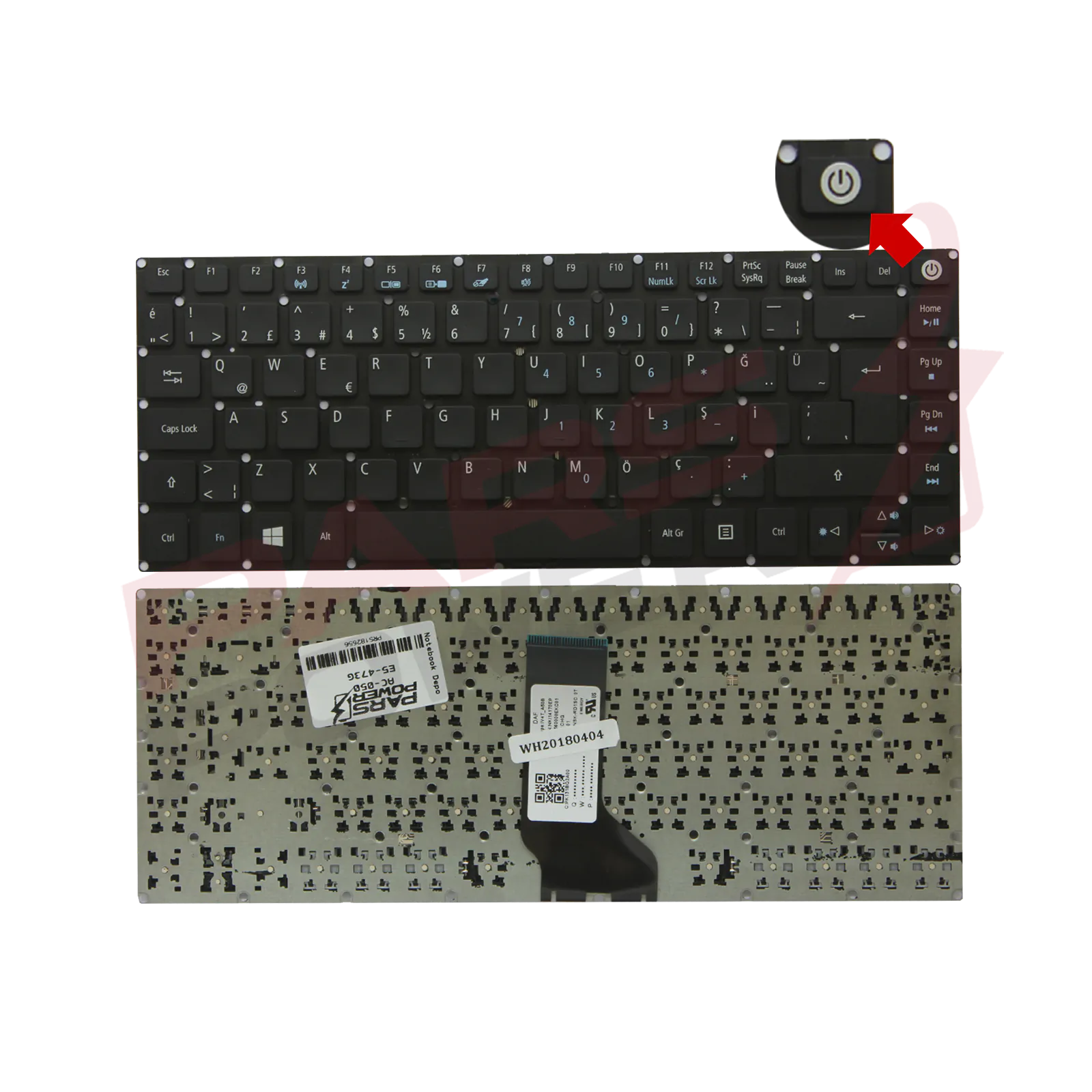 Acer 54560000EKC01 Notebook Klavye (Siyah TR)