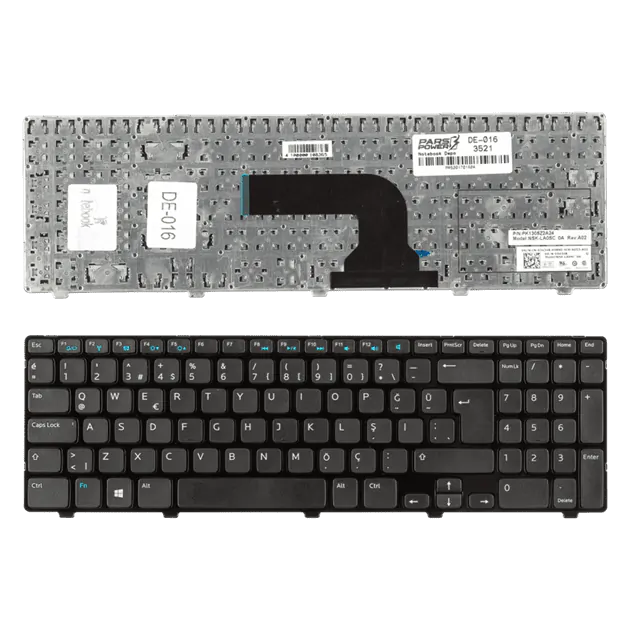 Dell 09D97X, 0WVTGR, 0YH3FC, NSK-LA001 Notebook Klavye (Siyah TR)