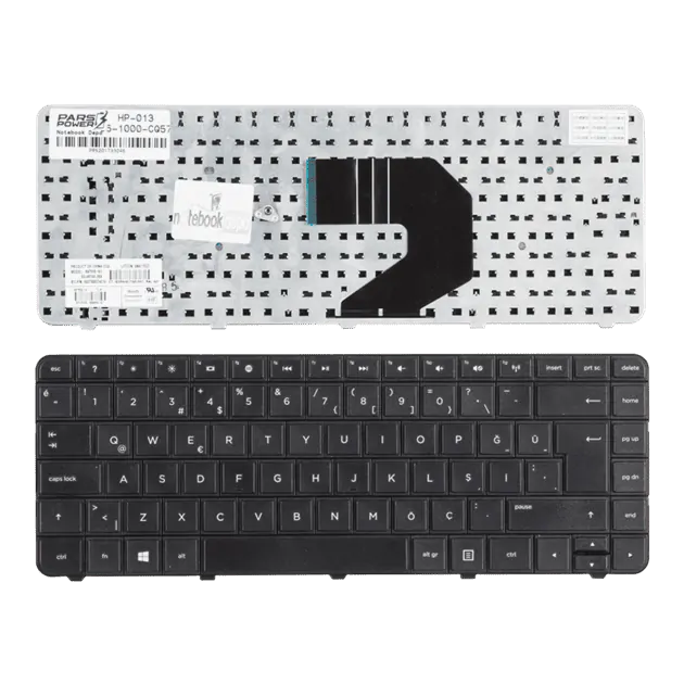HP 250 G1 H0W78EA, H6P48EA, H6Q69ES Notebook Klavye (Siyah TR)