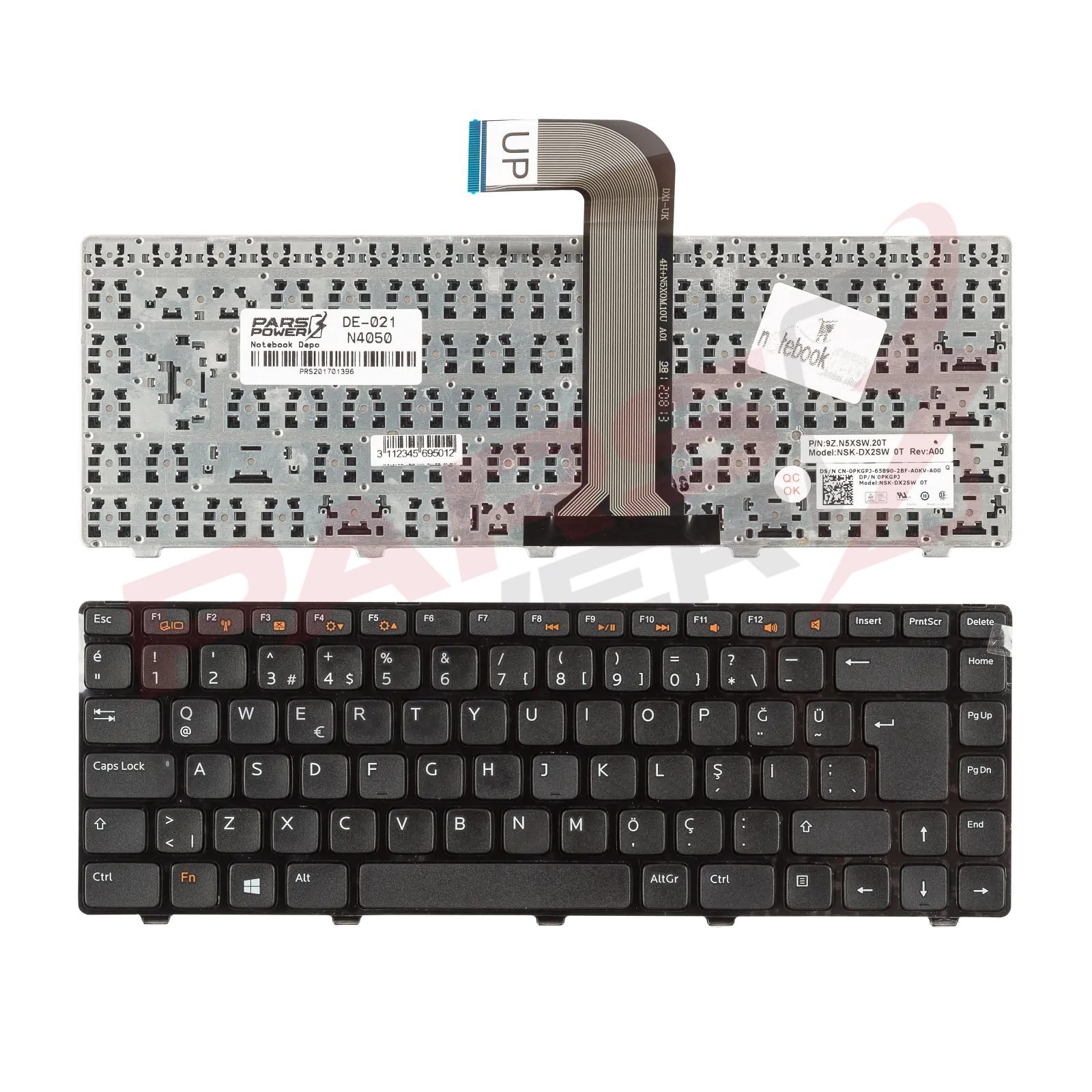 Dell 032J3M, 065JY3, 09DTC7, 09HRP9 Notebook Klavye (Siyah TR)