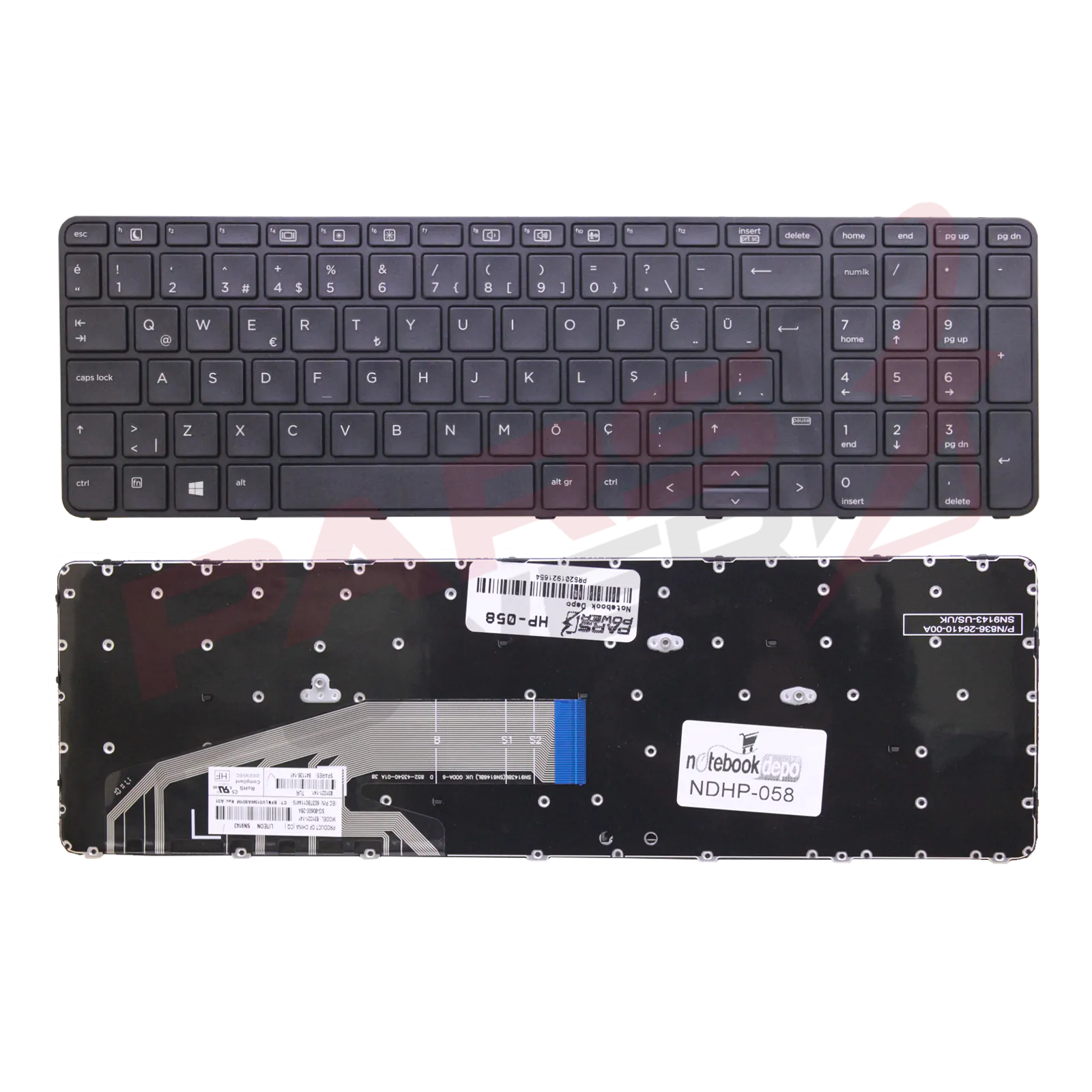 Hp ProBook 450 G3 P4N97EA Uyumlu Notebook Klavye