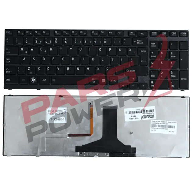 Toshiba 9Z.N4YBC.001, 9Z.N4YBC.00T Notebook Klavye Işıklı (Siyah TR)