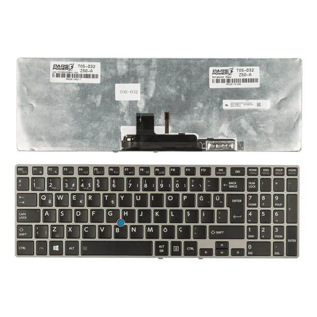 Toshiba 9Z.NAZBN.001 Notebook Uyumlu Klavye (Işıklı Siyah TR)