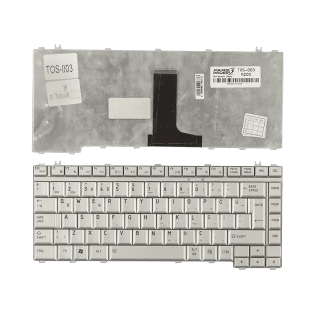 Toshiba 0G382600810M, 6037B0017202, 6037B0017205 Notebook Klavye (Gümüş TR)