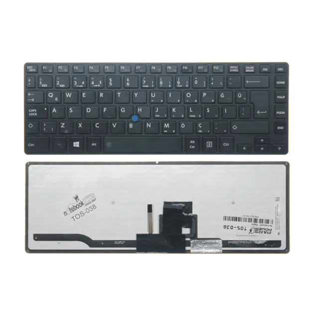 Toshiba Tecra Z40-A Serisi Uyumlu Notebook Klavyesi (Siyah TR)