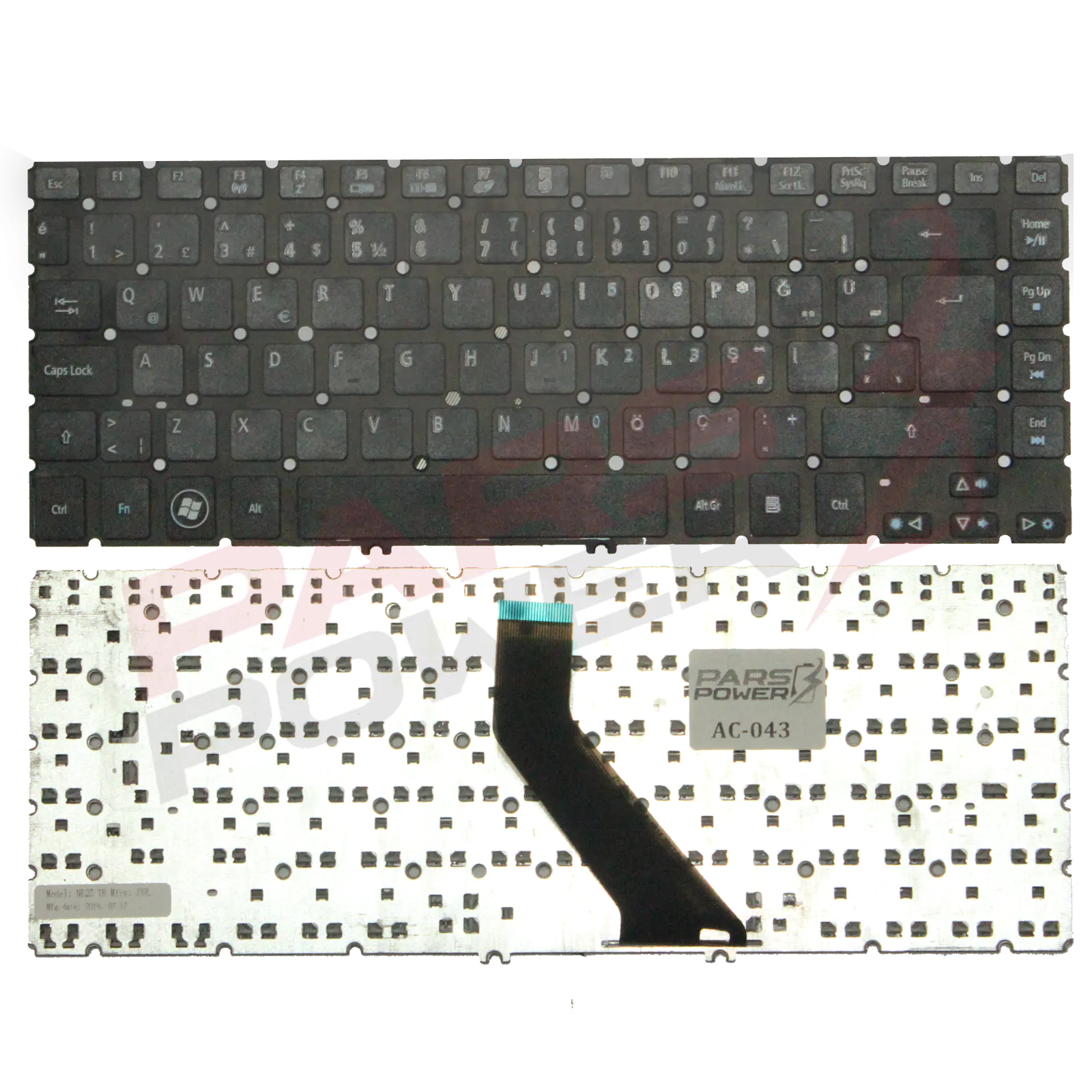 Acer Aspire V5-431, MS2360 Serisi Notebook Klavye (Siyah TR)