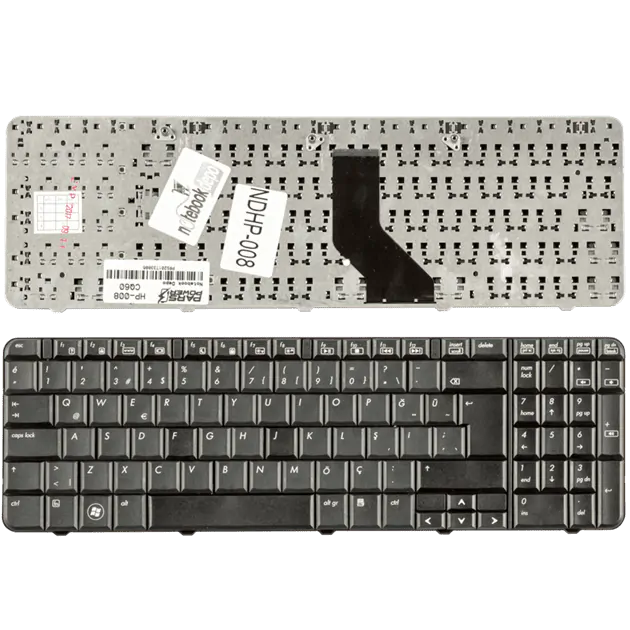 HP 496771-141, 502958-141, 535009-141 Notebook Klavye (Siyah TR)