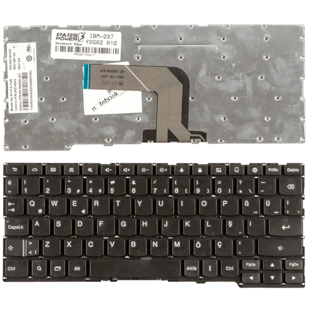 Lenovo ideaPad A10 80CQ Notebook Klavye (Siyah TR)